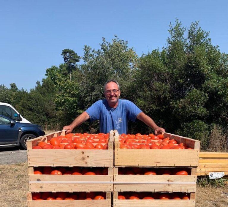 Nicholas Paszière Nicholas Paszière derrière une caise de tomate