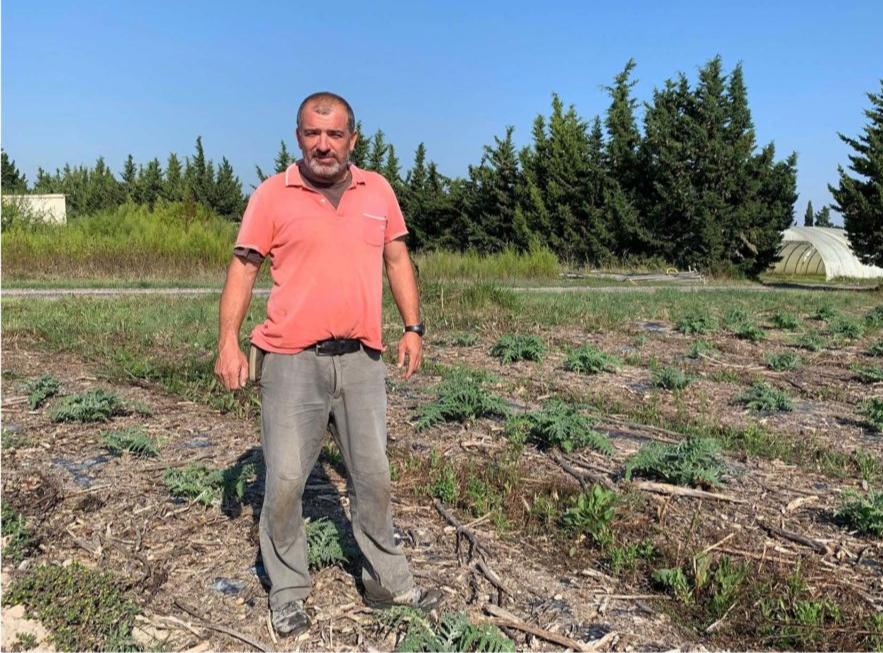 Stéphane Ranc sur son exploitation Stéphane Ranc sur son exploitation