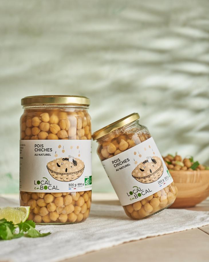 Pois chiche au naturel Bio - Local en Bocal