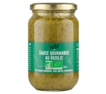 Sauce gourmande au basilic Bio - A côté - 320g