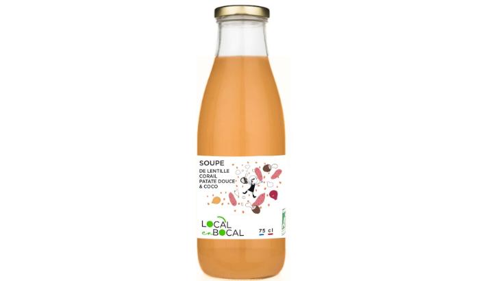 Soupe de lentille corail patate douce &amp; coco Bio - Local en Bocal