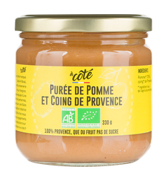 Purée de pomme et coing de Provence Bio - A côté- 330g