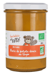 Purée patate douce thym Bio - Les bébés d'à côté - 190g