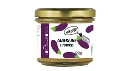 Caviar d'aubergine aux cinq poivres Bio - A côté -100g